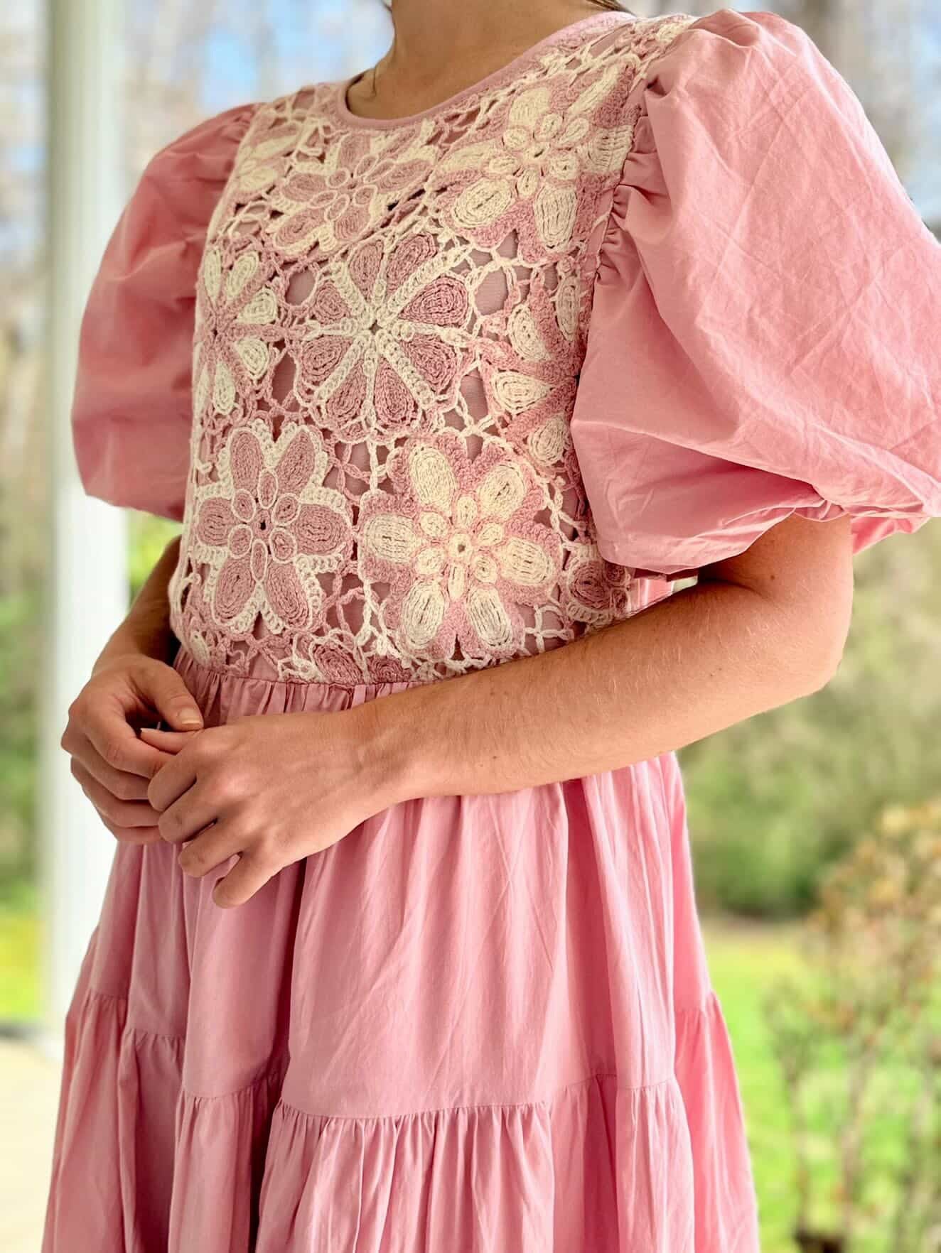 Ballerina Blossom Crochet Dress