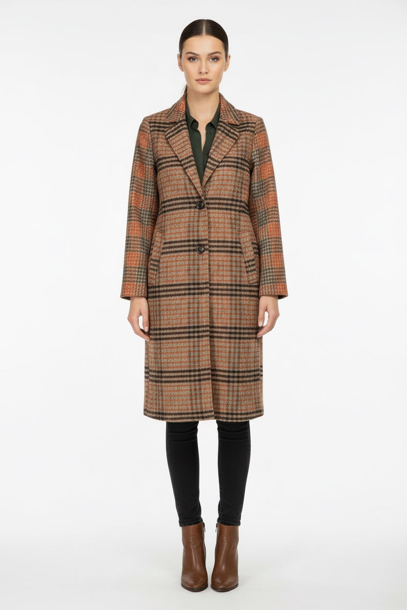Mixed Media Long Coat