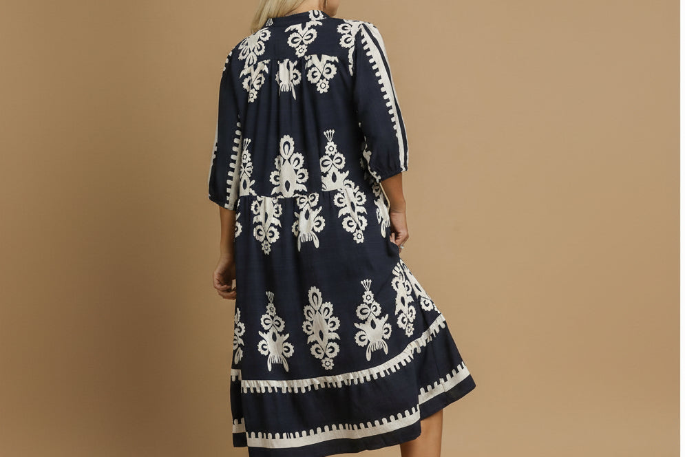 Blossom Embroidery Dress 