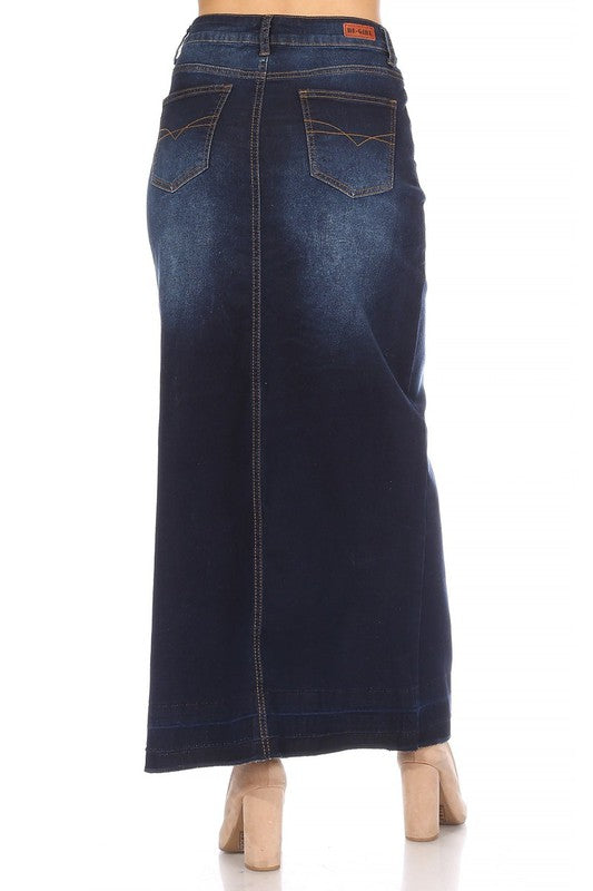 The Heritage Maxi Denim Skirt