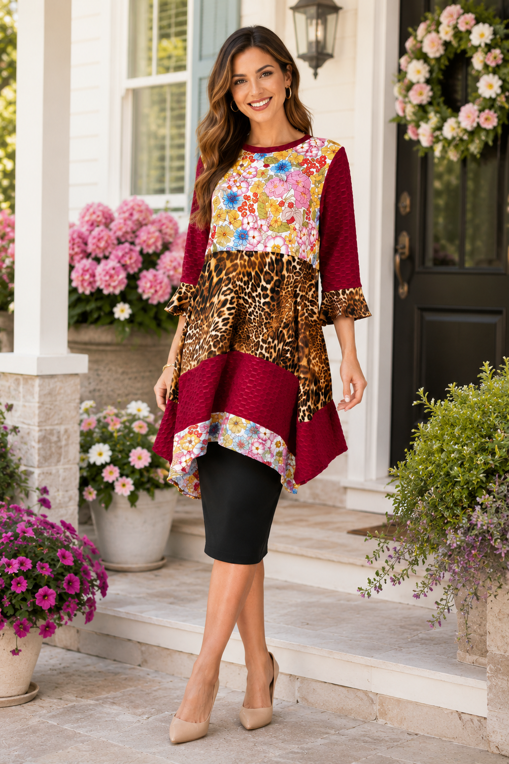 Petals & Prints Tunic