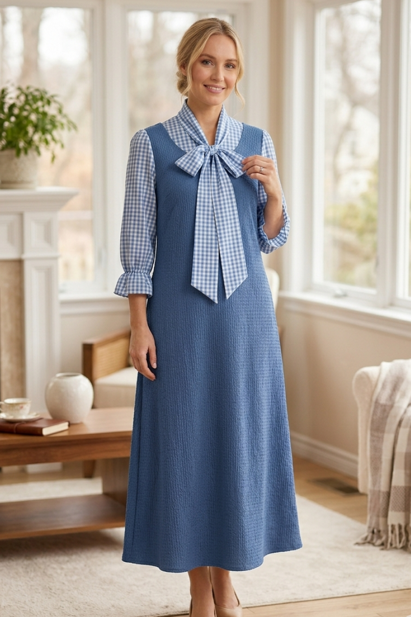 Midi Dress with big Bow
