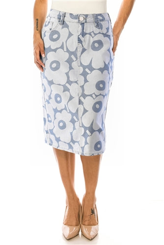 Floral Print Denim• Light