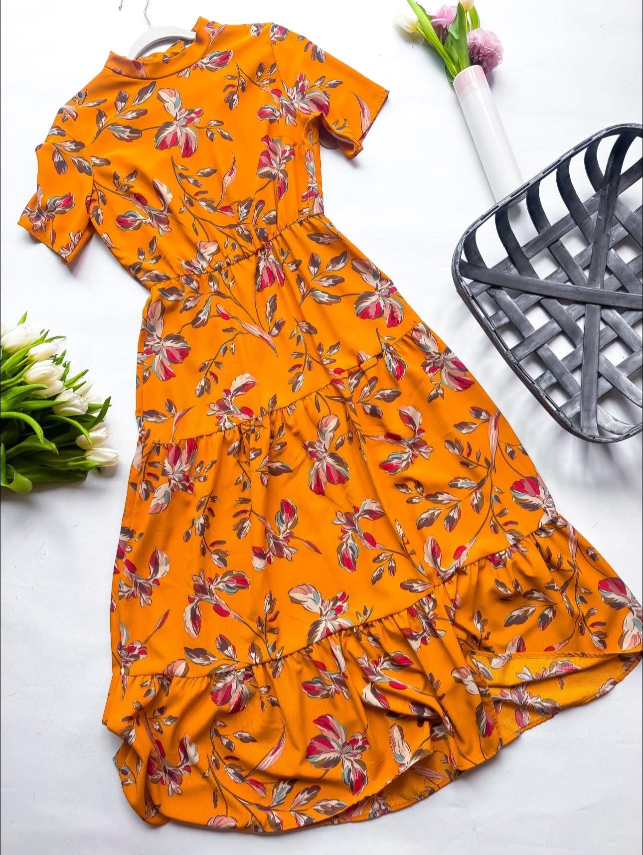 Destiny• Floral Midi Dress