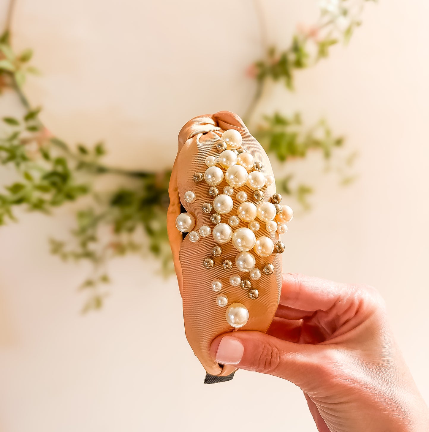 Pearl Knotted Headband