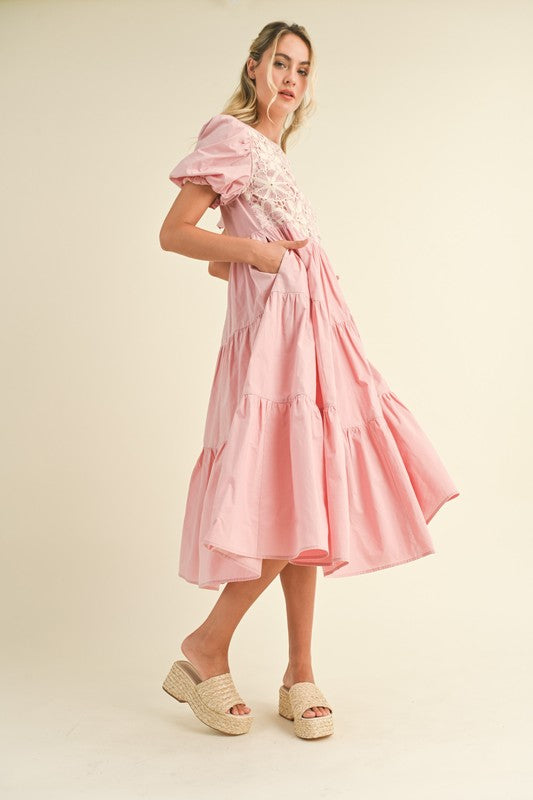 Ballerina Blossom Crochet Dress