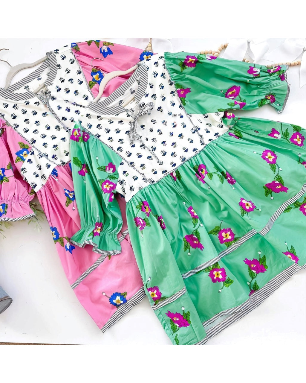 Spring is Calling Mixed Print Tunic