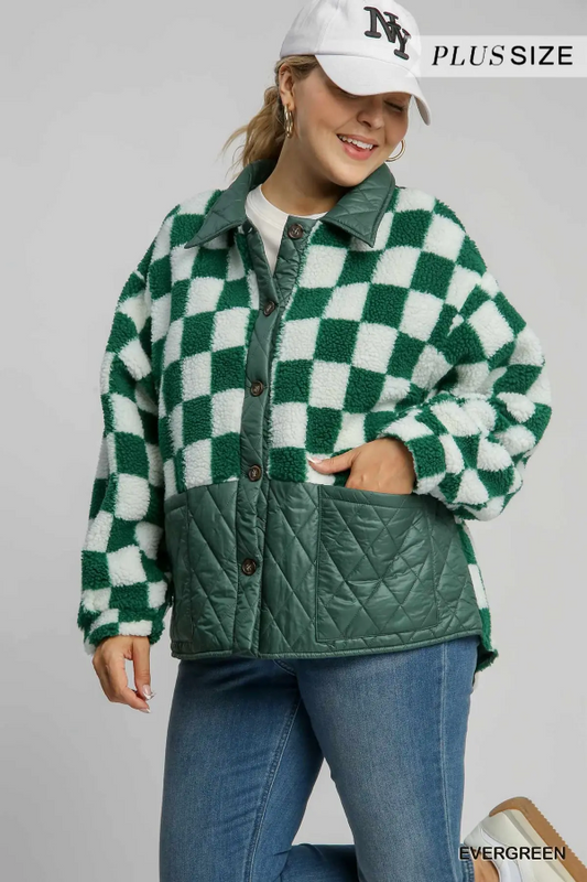 Checkered Fleece Jacket