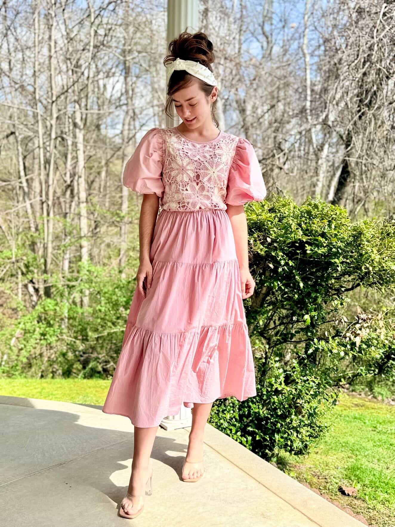 Ballerina Blossom Crochet Dress