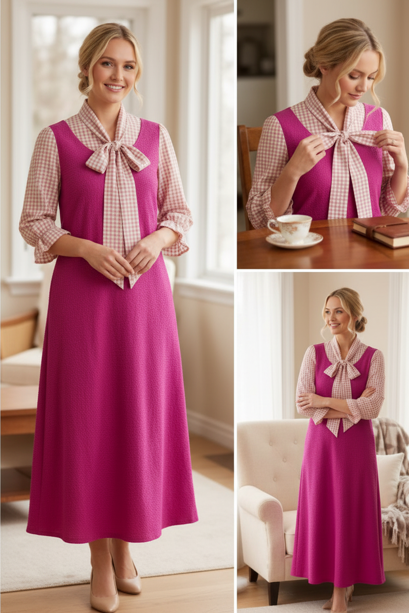 Midi Dress with big Bow