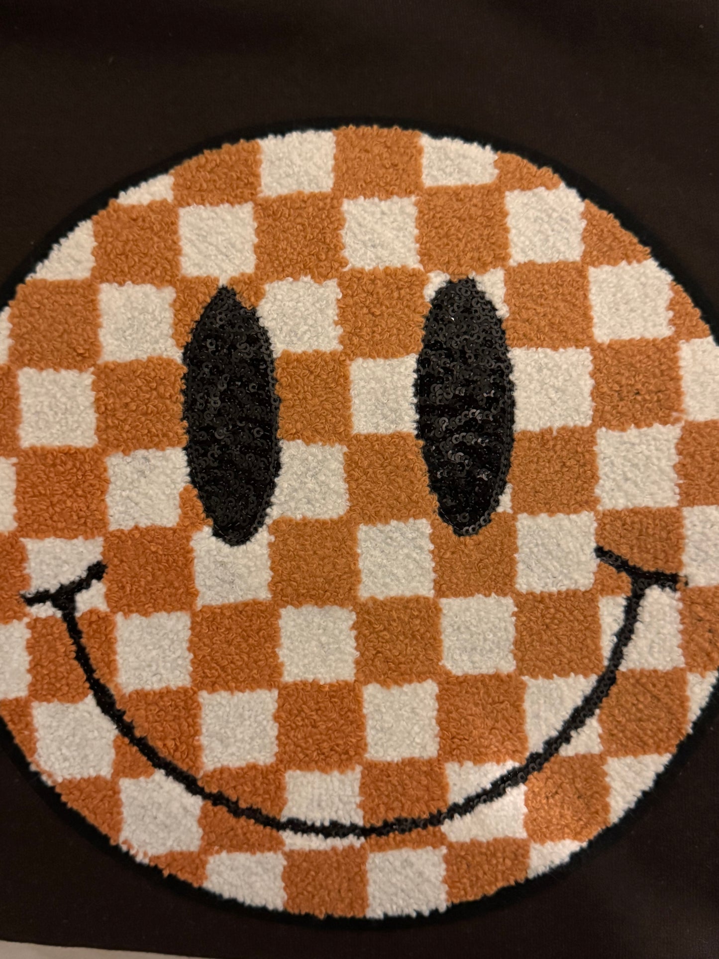 Chocolate￼Smiley Face Pull Over ￼