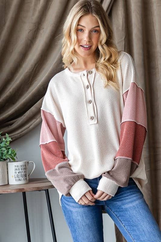 Ribbed Long Sleeve Top