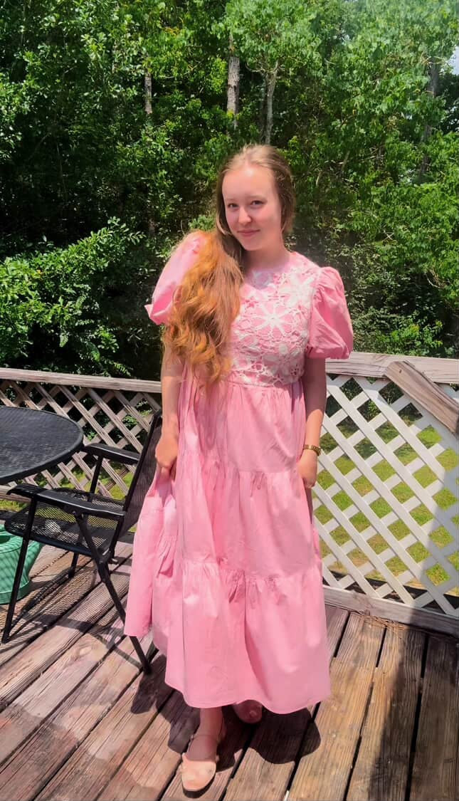 Ballerina Blossom Crochet Dress