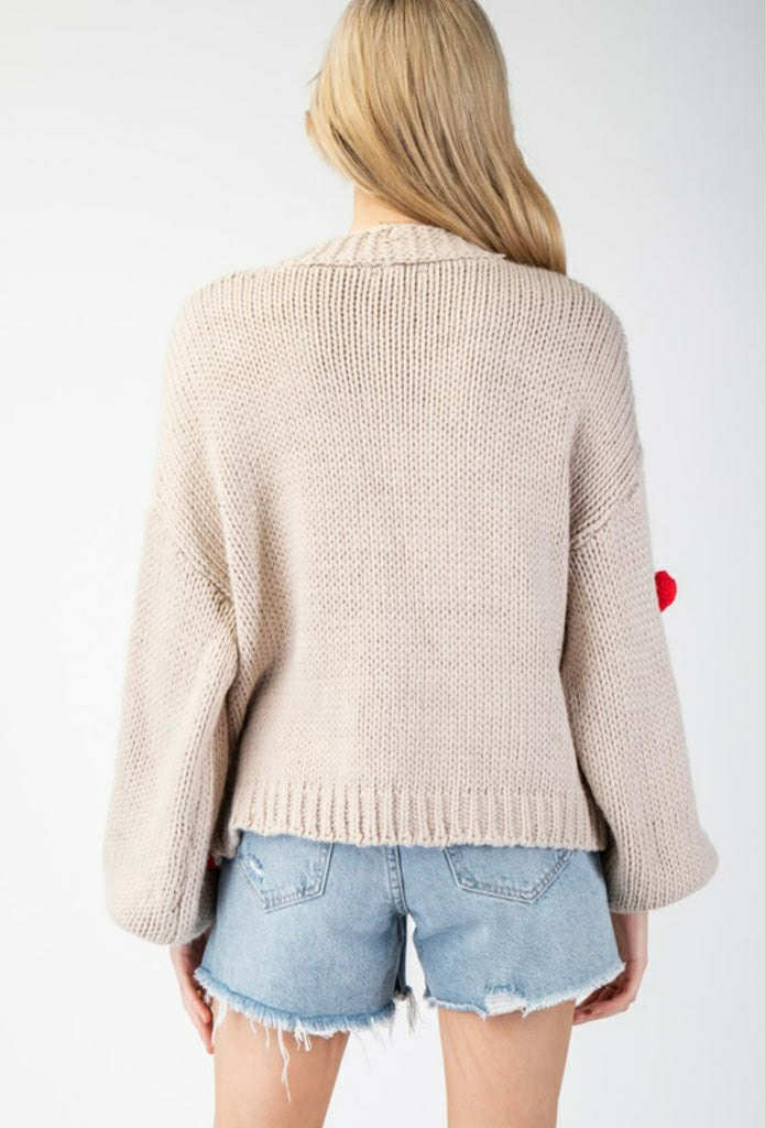 3D Heart Sweater
