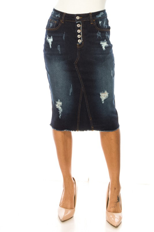 The Ruth Denim Skirt