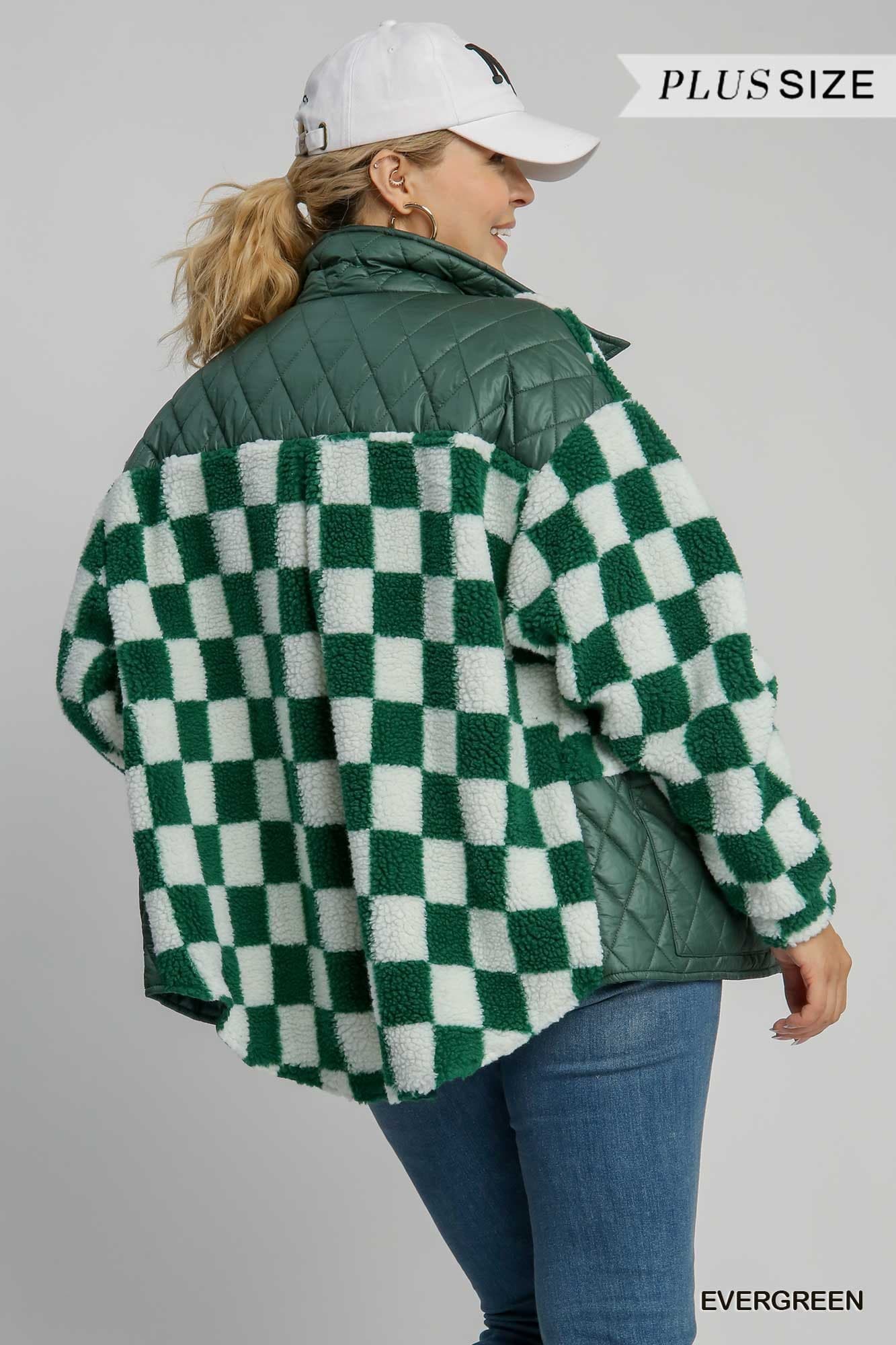 Checkered Fleece Jacket