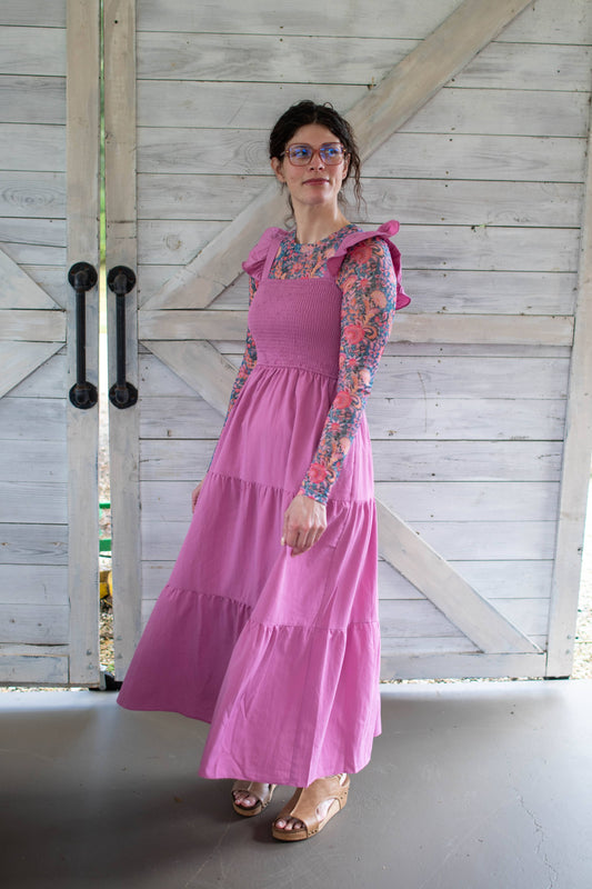 Sleeveless Smocked Tiered Dress