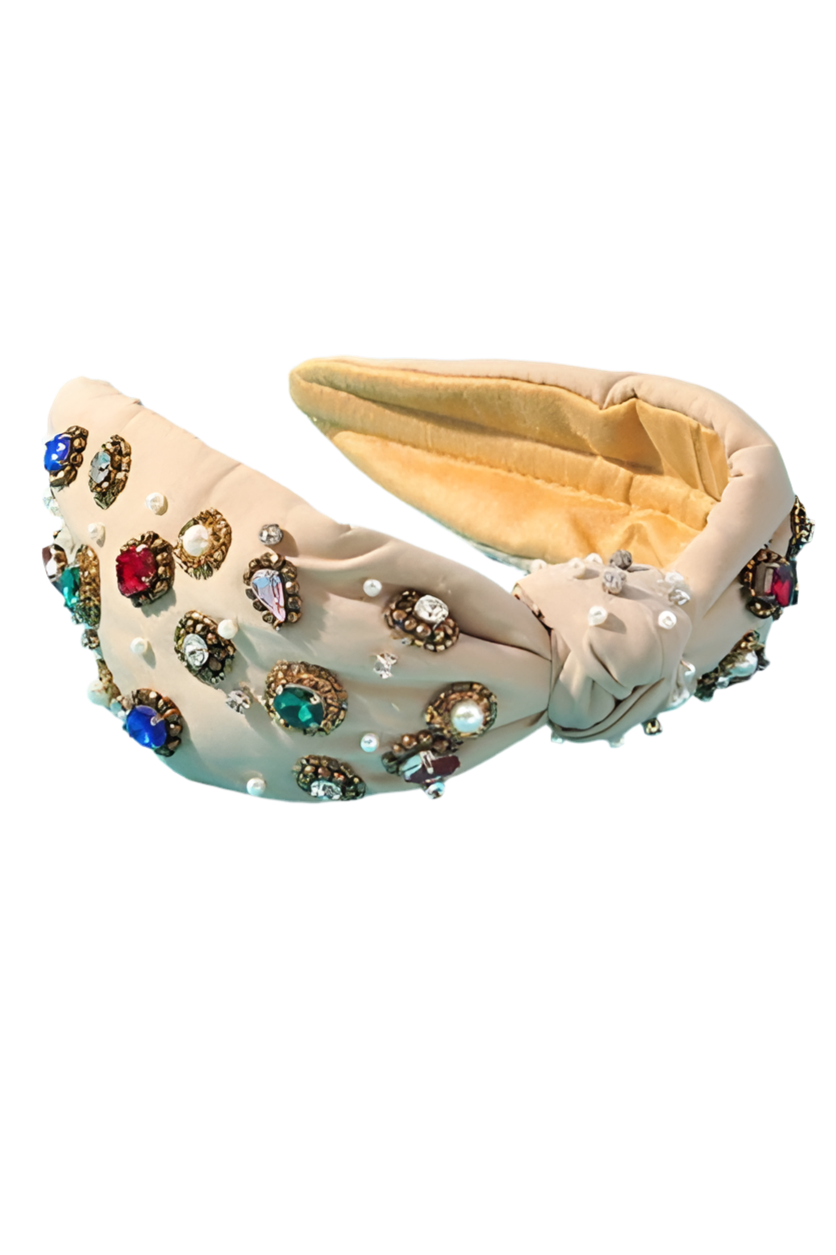 Rhinestone Knotted Headband