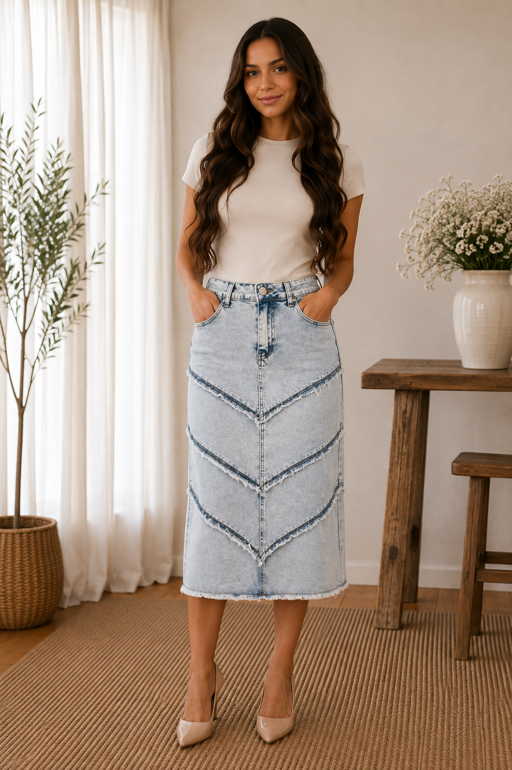 The Promise Denim Skirt