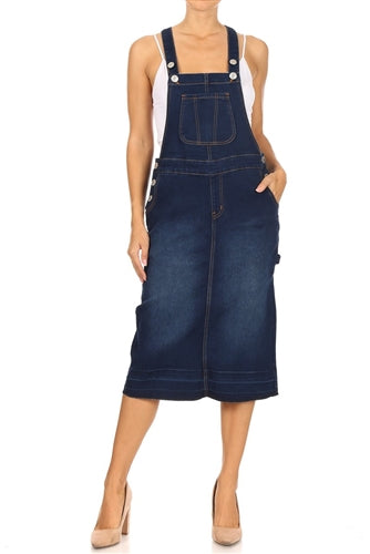 Dark Denim Overalls