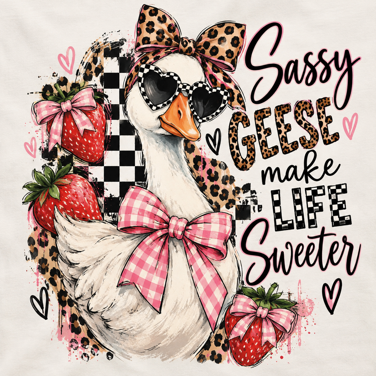 Sassy Geese make life Sweeter• comfort color Tee ￼