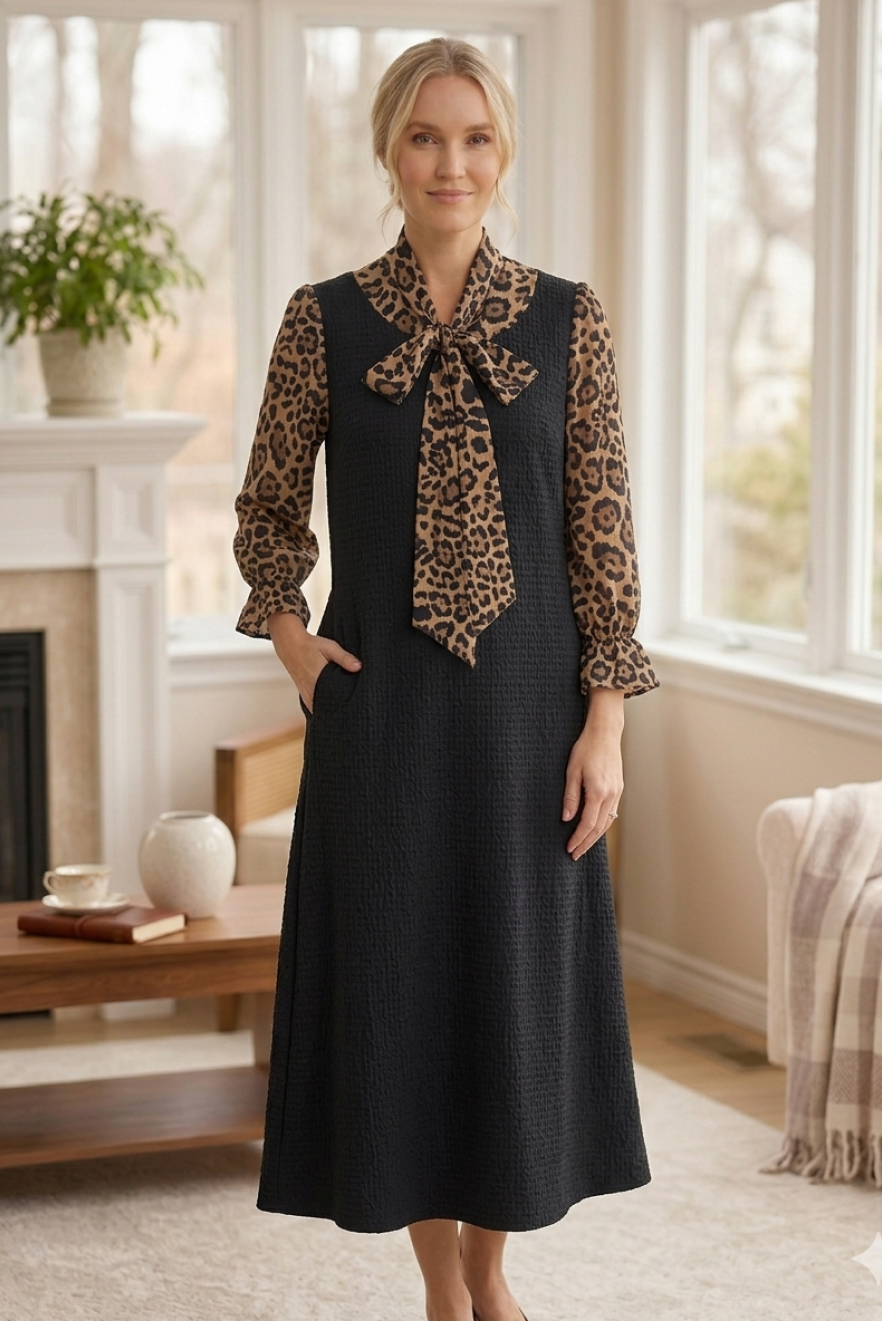 Midi Dress with big Bow