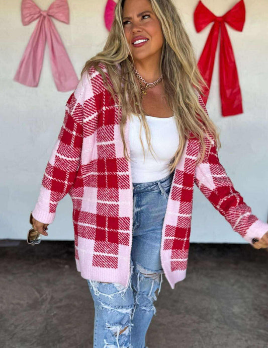 Cloud Plaid Cardigan