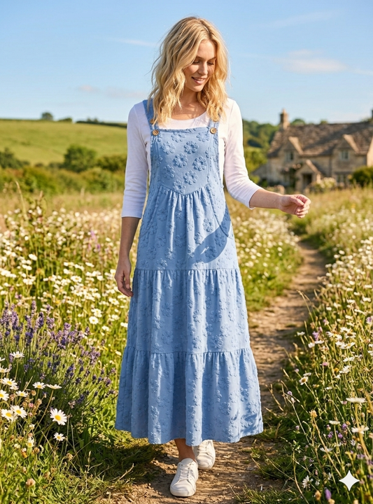 Bluebell Breeze Overall Dress 💙