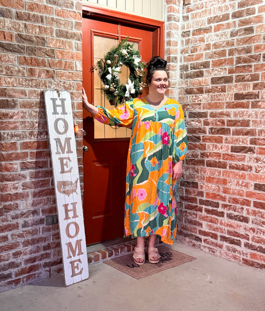 Colorful Maxi  Dress