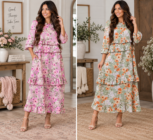 Sweetheart Garden Midi Dress