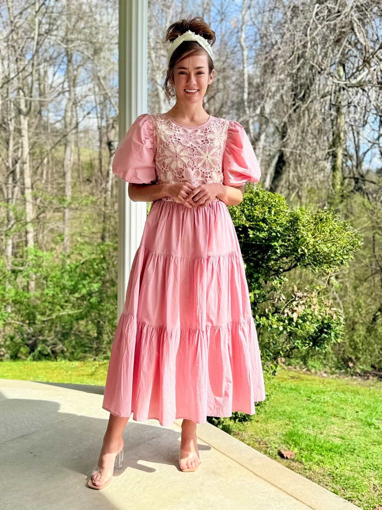Ballerina Blossom Crochet Dress