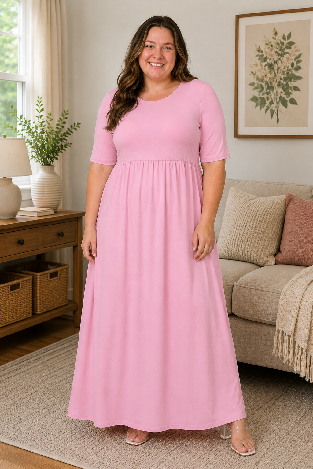 Blushing Beauty Maxi Dress