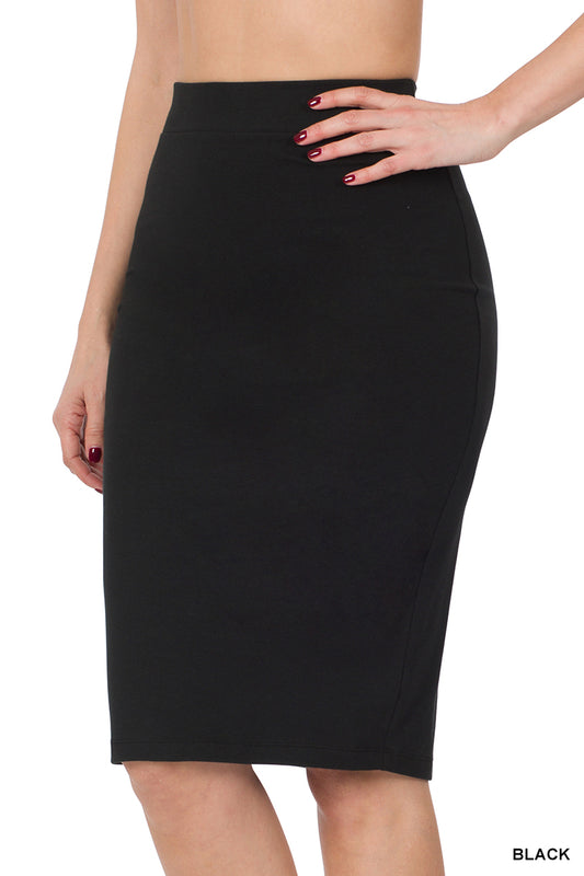 Premium Cotton Pencil Skirt
