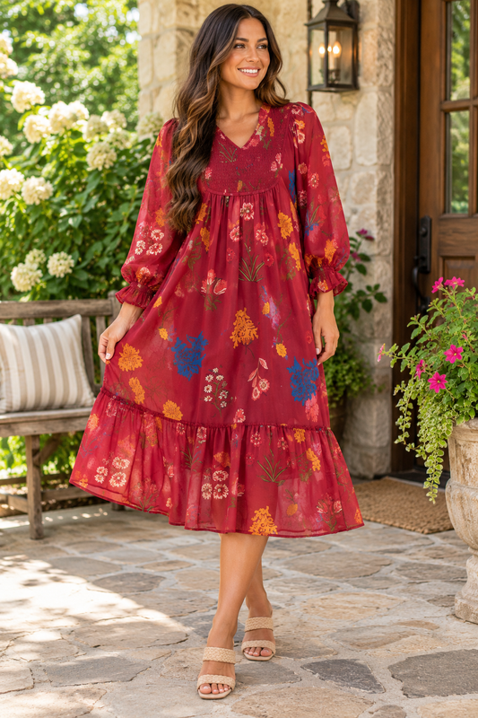 Kellie• Raspberry Mix Dress