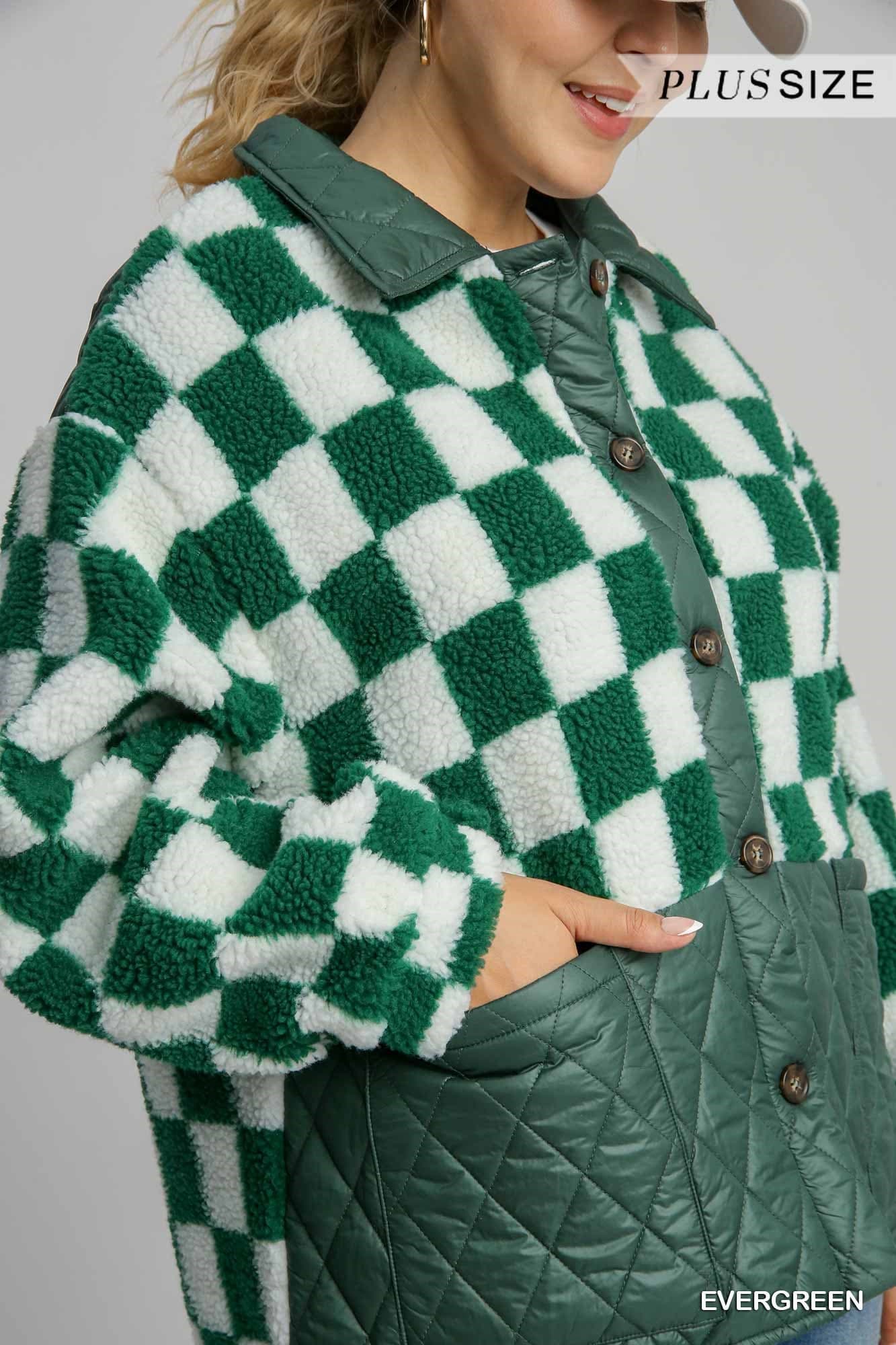 Checkered Fleece Jacket