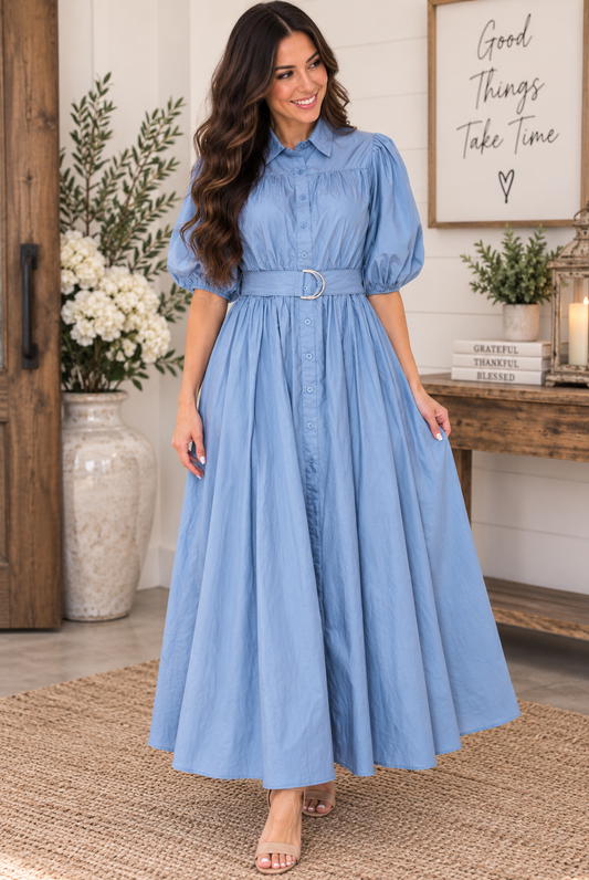 Maddie • Chambray Dress
