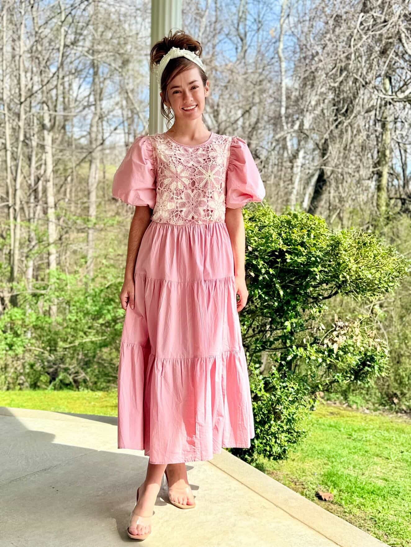 Ballerina Blossom Crochet Dress