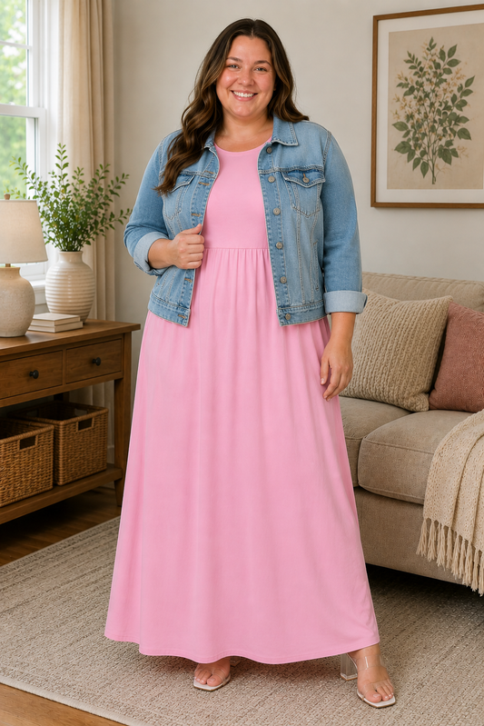 Blushing Beauty Maxi Dress