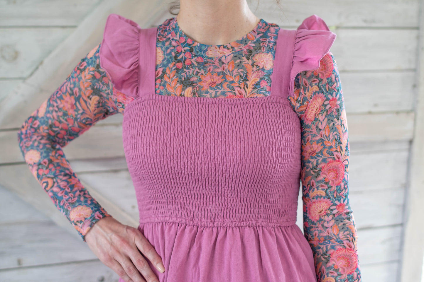 Sleeveless Smocked Tiered Dress