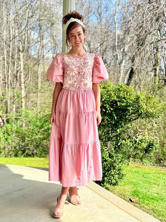Ballerina Blossom Crochet Dress