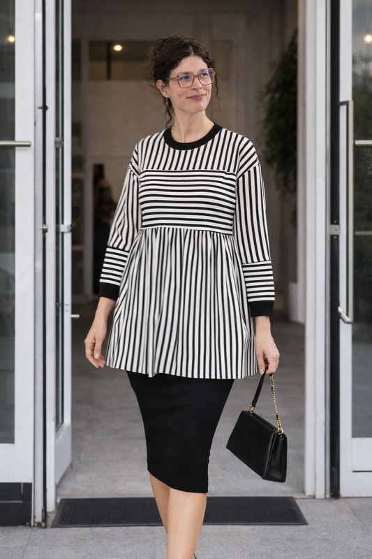 Long Sleeve Striped Tunic￼