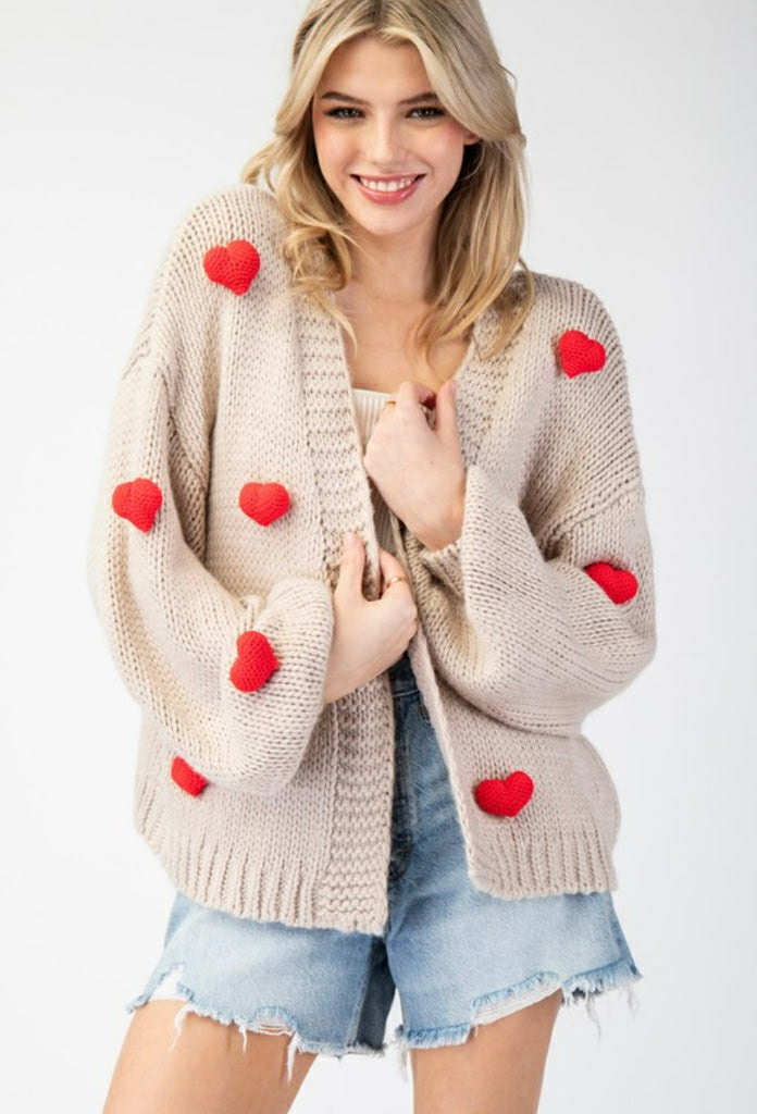 3D Heart Sweater