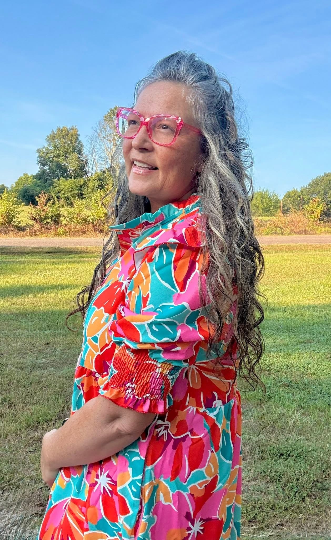 Maxi Dress W/ Smocked Detail Short Sleeve