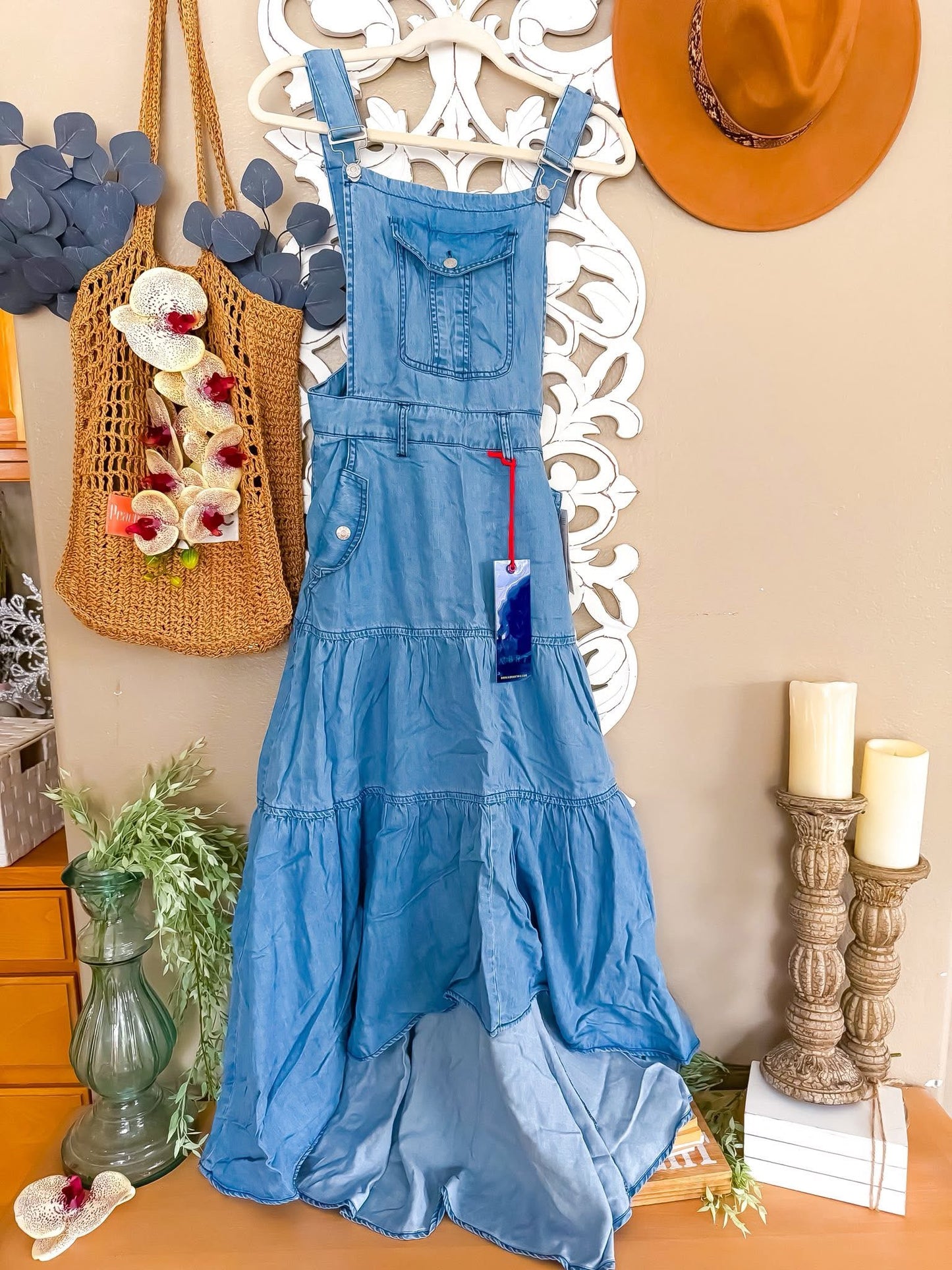 Denim Overall Dress