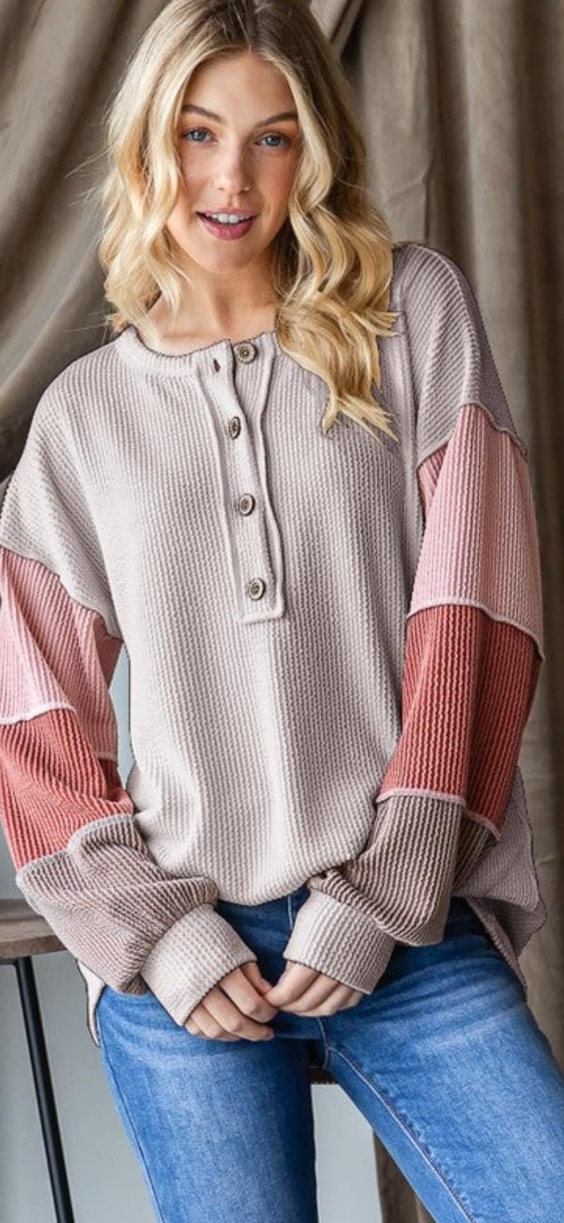 Ribbed Long Sleeve Top