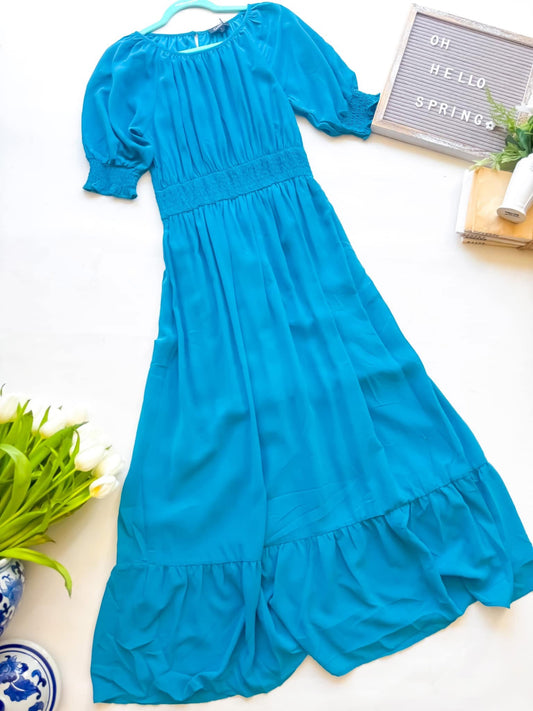 Alice• Teal Maxi Dress