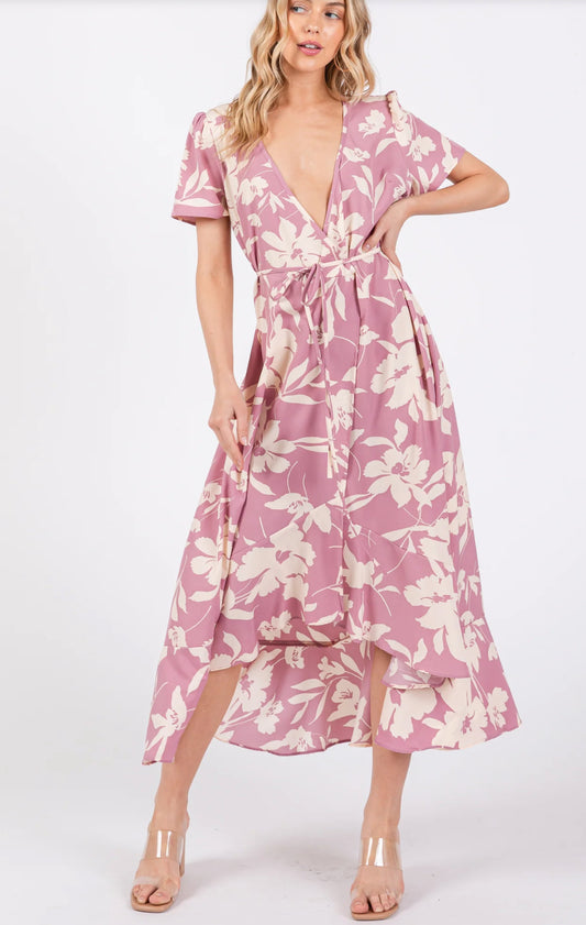 Savanna• Floral High-low Dress