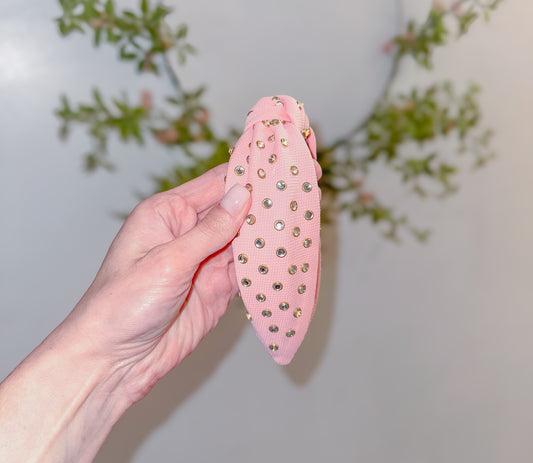 Light Pink Rhinestone Headband