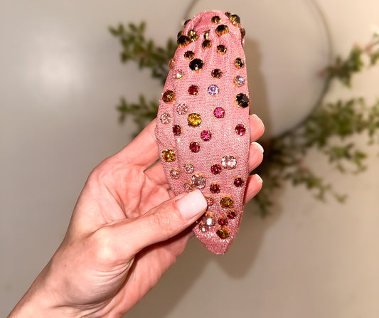 Metallic Top Knot Headband