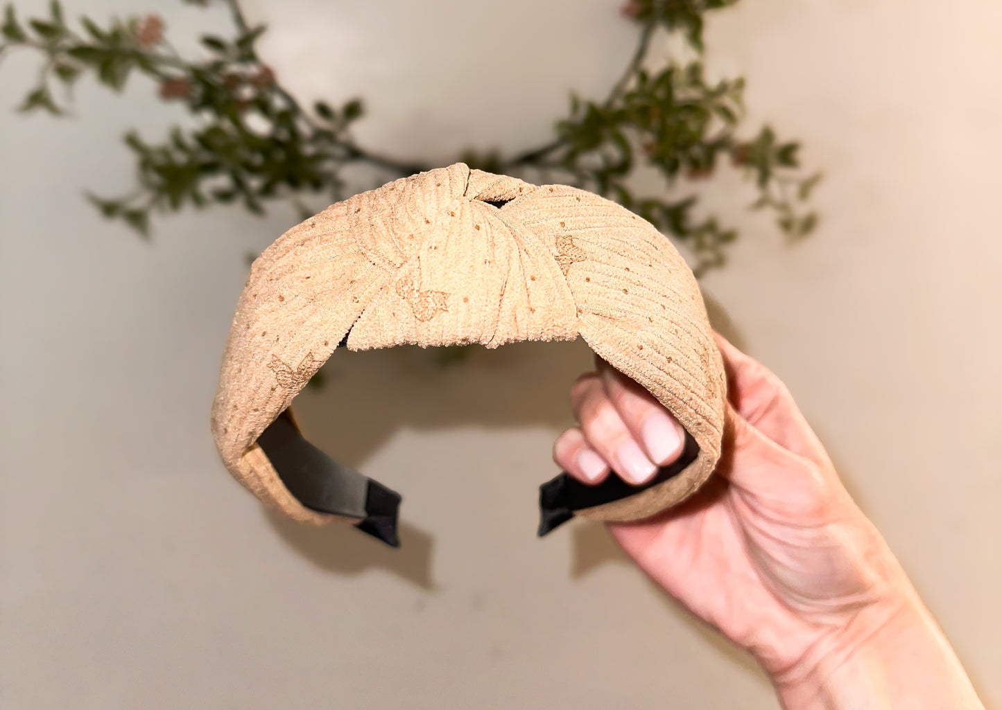 Bow Print Knotted Headband